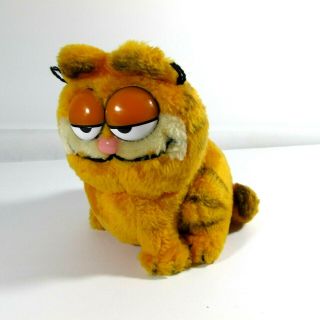 Vtg 80’s Garfield The Cat 6 " Standing Stuffed Cartoon Toy 1978 - 1981 Plush Dakin