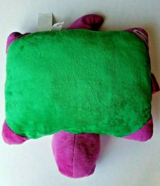 Barney the Purple Dinosaur Pillow Pets Soft Square Portable Plush Pillow Pal US 3