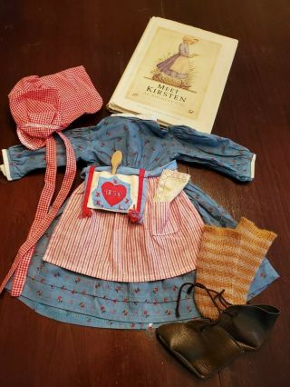 Vintage American Girl Doll Kirsten Meet Outfit W/ Accessories