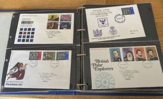 Album Of 60 British First Day Covers From 1970s Some Very Rare 1