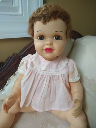 Vintage Terri Lee Connie Lynn Baby Doll Auburn Wig Tagged Clothes 19 "
