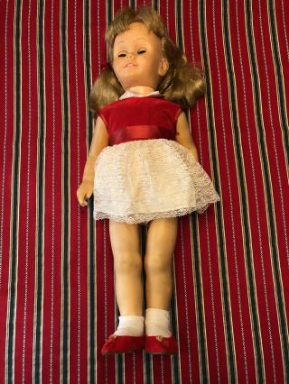 Chatty Cathy Doll Vintage Mattel With Dress Socks And Shoes