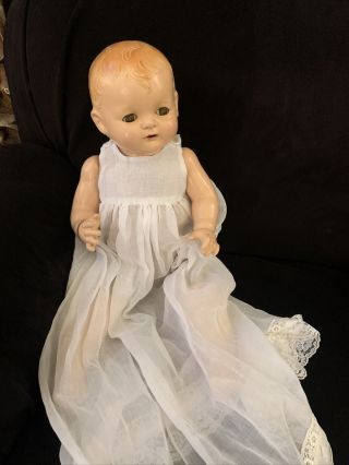 Rare Antique Effanbee “sugar Baby “ Doll With Bracelet 1937