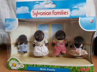 Sylvanian Families Mole Family.  Boxed