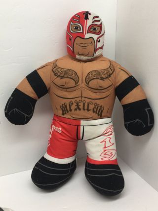 Wwf Wrestling Brawlin Buddy 16 " Tall Rey Mysterio Mexican Plush Figure Pillow