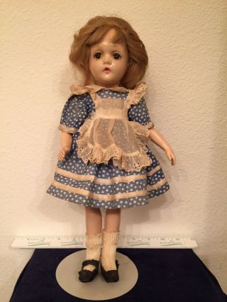 13.  5 " Or 14” Vintage Madame Alexander Alice In Wonderland Doll Wendy Ann 1937
