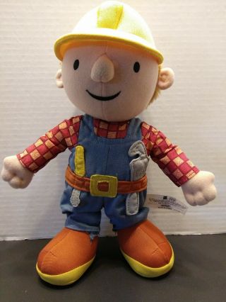 Hasbro Bob The Builder Talking Plush Doll 11 " Stuffed Figure In Work Clothes