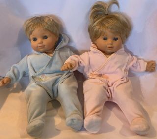 American Girl (pleasant Company) Bitty Baby Twins Blonde Hair Blue Eyes Retired