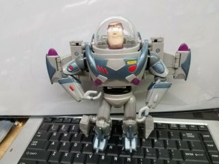 Buzz Lightyear Mega Morpher Toy Story 2 Transformer Silver Action 8 " Figure