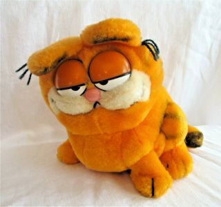 Vintage 1981 Garfield The Cat Plush Stuffed Animal By Dakin 10 "