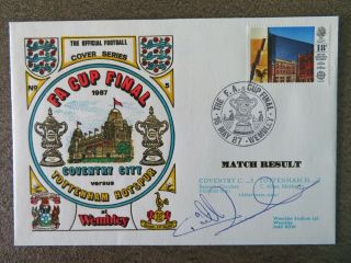 Keith Houchen - Coventry City 1987 Fa Cup Win Fdc Signed