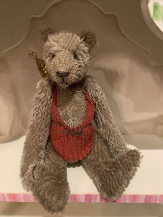 Lori Ann Baker Mohair Christmas Bear By Bear And Rabbit Artist