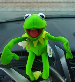 Kermit The Frog Stuffed Plush 18 " Tall Posable Vintage Muppets Nanco With Tags
