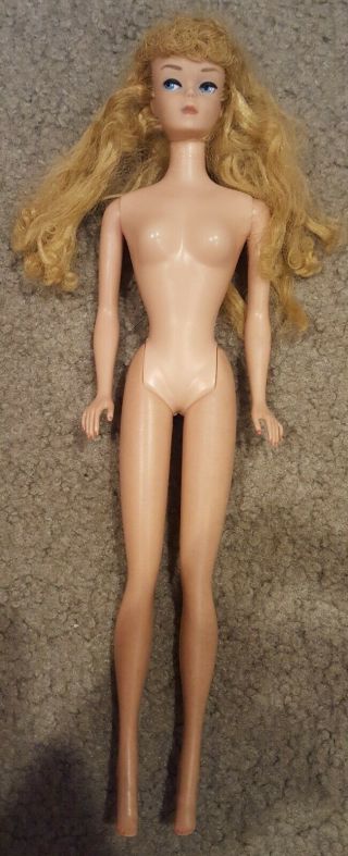 Rare Vintage Mattel 1962 Barbie With Ash Blonde Hair.