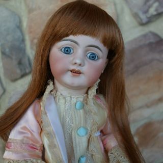 Antique German Bisque Doll Head Simon Halbig S H 1009 Germany