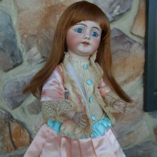 Antique German Bisque Doll Head Simon Halbig S H 1009 Germany 3