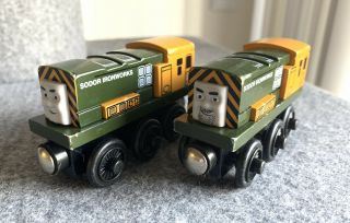[thomas & Friends] Wooden Railway Iron Bert & Iron ‘arry Train Engines,  Euc