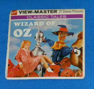 Vintage Wizard Of Oz View - Master Reels Packet With Booklet