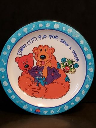 Jim Hensons Bear In The Big Blue House Melamine Dinner Plate Ojo Pip Pop