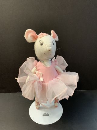 1989 10 " Angelina Ballerina Mouse Plush Jointed Katharine Holabird & Helen Craig