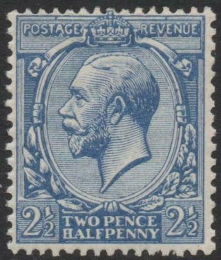 Gb: 1912 - 24 2½d Blue Sg N21 (12) Mounted With Hendon Certificate (37715)