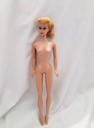 VINTAGE BARBIE 3 ? Hard body with suit.  Blue iris eyes,  no green 3