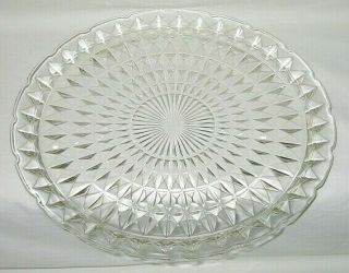 Jeannette Glass Windsor Pattern 13 5/8 - Inch Torte Plate