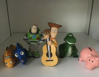 Disney Pixar Toy Story And Finding Nemo Bath Play Toys