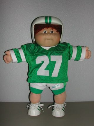 Vintage 1984 Cabbage Patch Kids Jesmar Red Hair Freckles Football Made In Spain