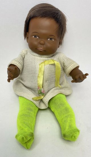 Rare Vintage 1967 Ideal African American Newborn Thumbelina Doll