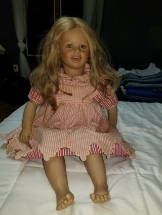 Annette Himstedt Puppen Kinder Lisa Doll Barefoot Children’s Series 1986 3420