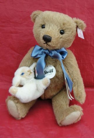 2016 Steiff Ltd 56/1500 Little Boy Blue Jointed Teddy Bear & La 683077 30 Cm 12 "