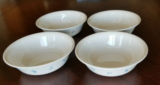 Set Of 4 Corelle Provincial Blue Coupe Cereal Bowls 6 1/4 "