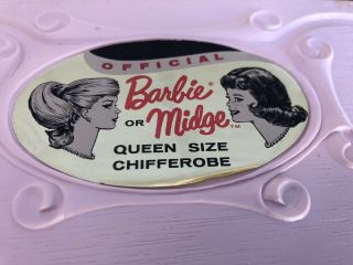 Vintage Queen Size Chifferobe " Suzy " Susy Goose Wardrobe For Barbie Or Mitch