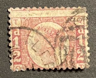 Gb,  Qv 1/2d.  Rose - Red,  Good,  Inverted Watermark