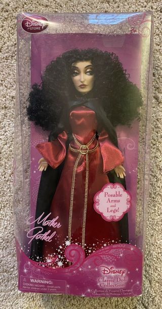 Rare Disney Store Tangled Rapunzel Mother Gothel 12 " Doll Villain Box Damage