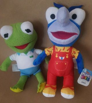 Muppet Babies Disney Junior Plush Doll Toys Set Of Gonzo And Kermit
