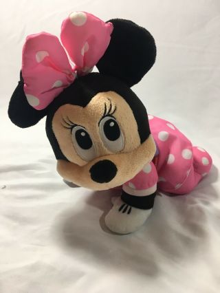Fisher Price Disney Baby Minnie Mouse Touch N Crawl Plush Toy Musical