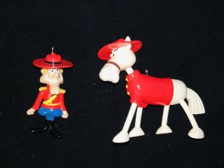 Dudley Do Right And Horse Ornament Set Custom Dark Horse Bullwinkle Rocky