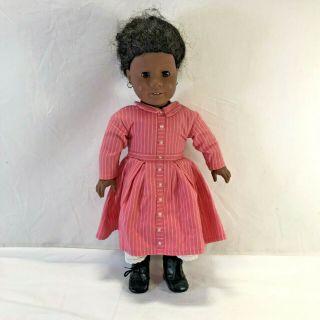 Retired 18 " American Girl Addy Doll With Meet Dress,  Boots Pc 1993 Marked 148/16