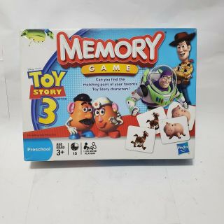 Toy Story 3 Memory Matching Game Disney Pixar Woody Buzz Complete Hasbro 2009