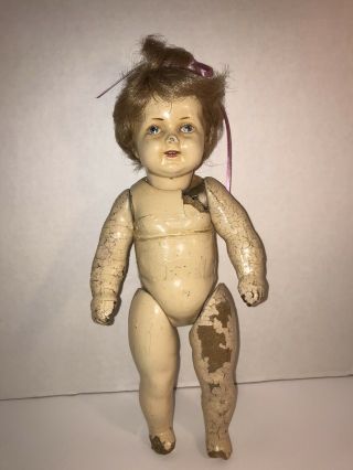 Jessie Mccutcheon Raleigh 11 " Spring Jointed Antique Composition Doll