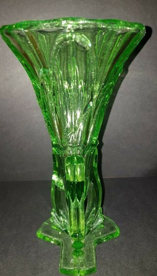 Vintage Murano Sommerso Art Glass Vertically Ribbed Vase Alfredo Barbini