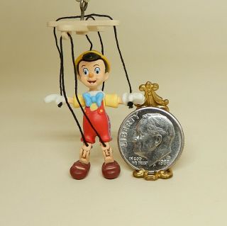 Vintage Pinocchio Marionette Nursery Toy Dollhouse Miniature 1:12