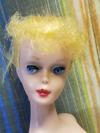 Vintage Barbie Ponytail Doll 5 Lemon Blonde Gc 1960 