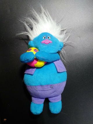 Trolls Dreamworks 2016 Blue Biggie Toll & Mr Dinkles 10 " Plush Stuffed Toy