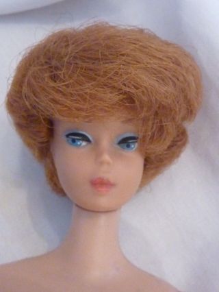 Midge Barbie Doll Red Bubble Cut American Girl Transitional 1964 Japan (m8 31)