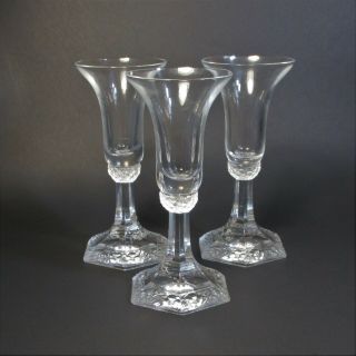 Rosenthal Classic Rose Maria Crystal Candlesticks Candle Holders Set Of 3 Clear