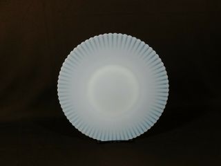 Macbeth Evans Petalware Monax White Opalescent Dinner Plate 10.  5 "