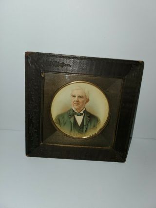 Antique Framed Portrait Of Oliver Wendell Holmes